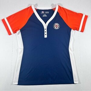 Detroit Tigers MLB Women's Blue and Orange Jersey